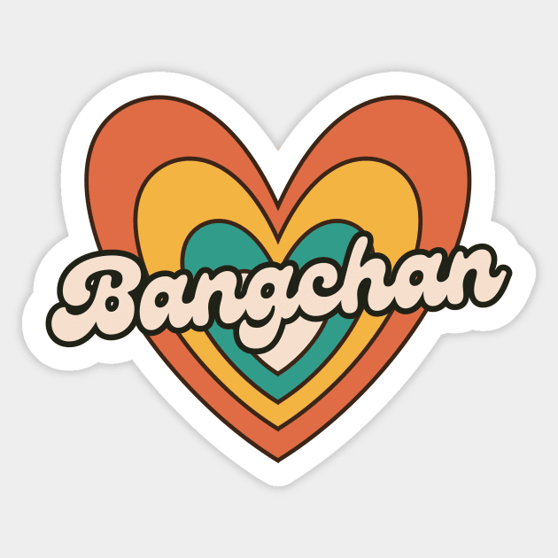 Retro Love Bangchan SKZ Sticker by wennstore